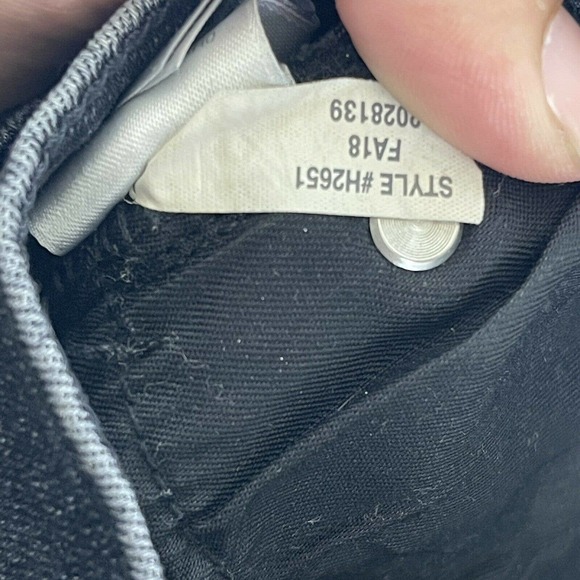 J. Crew 9” High Rise Toothpick Jean Charcoal Wash H2651 26 EUC - Picture 8 of 8